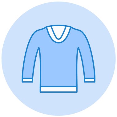 Gömlek simgesi, vektör illüstrasyonu