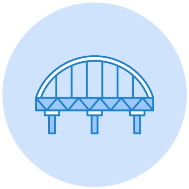Köprü simgesi vektör illüstrasyonu