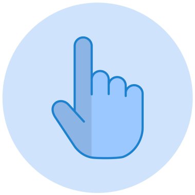 El imleci. Web simgesi basit illüstrasyon