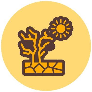 Ağaç. Web simgesi basit illüstrasyon