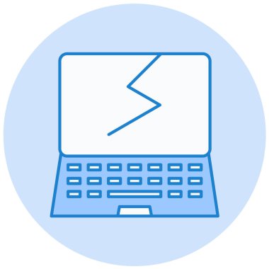 laptop vektör simgesi modern basit illüstrasyon