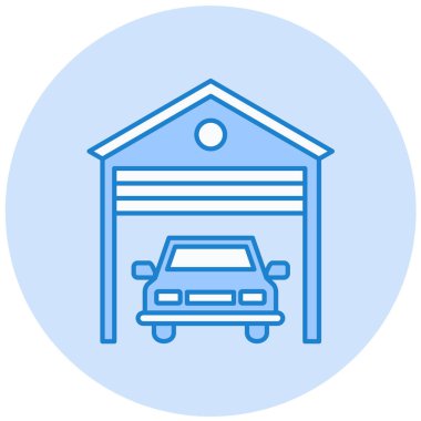 Araba garajı. Web simgesi
