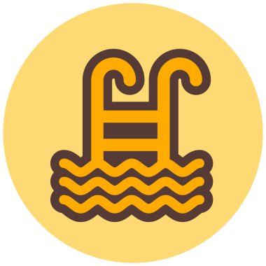 Su. Web simgesi basit illüstrasyon