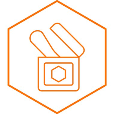 Beyaz arkaplanda balmumu simgesi izole edildi. vektör illüstrasyonu