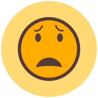 Üzgün surat. Web simgesi