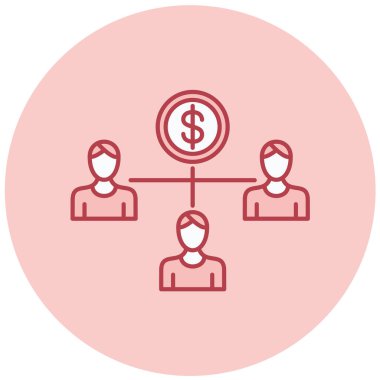 iş yönetimi vektör simgesi modern basit tasarım