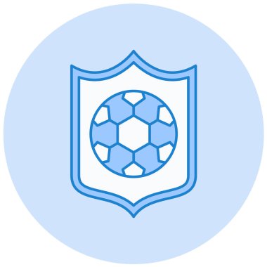 Futbol. Web simgesi basit illüstrasyon