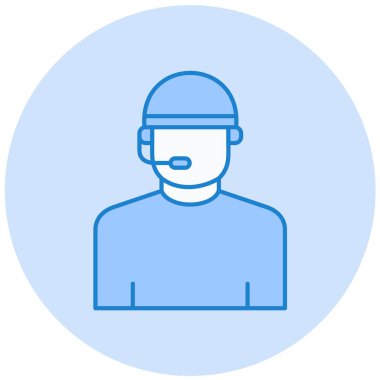 Maske takan bir adamın vektör çizimi