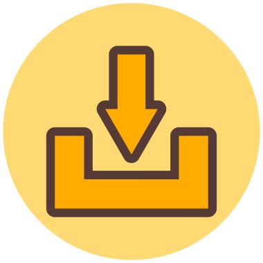 İndir. Web simgesi basit illüstrasyon