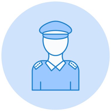 Üniformalı bir adamın vektör çizimi