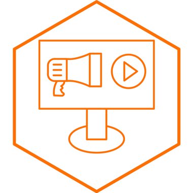 Modern simge tanıtımının vektör illüstrasyonu