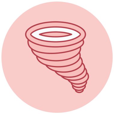 kasırga vektör simgesi modern basit illüstrasyon