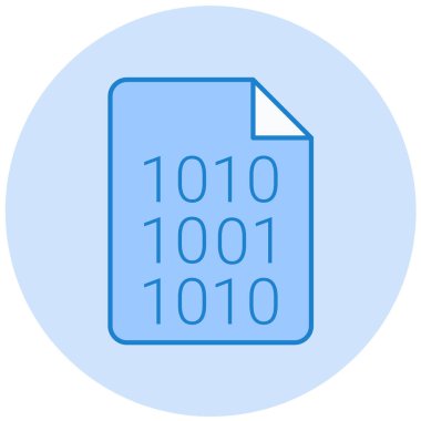 Kod simgesinin vektör illüstrasyonu