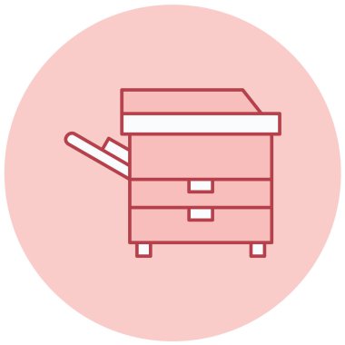 Mobilya. Web simgesi basit illüstrasyon