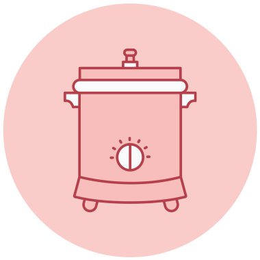 Mutfak gereçleri vektör simgesi modern basit arkaplan