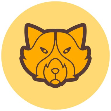 Kurt. Web simgesi basit illüstrasyon