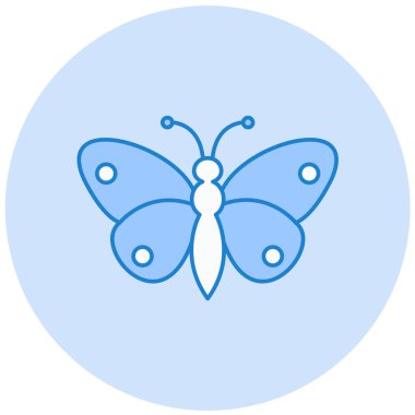 Kelebek. Web simgesi basit illüstrasyon