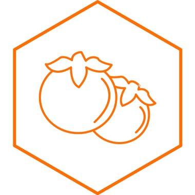 Beyaz arkaplanda hurma simgesi izole edildi. vektör illüstrasyonu