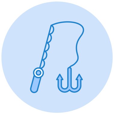 Bir kanca simgesinin vektör illüstrasyonu