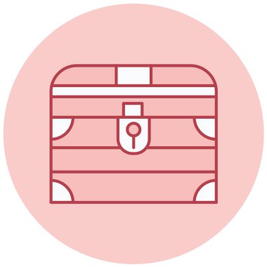 Çanta. Web simgesi basit illüstrasyon