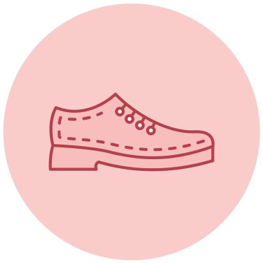 Ayakkabı. Web simgesi basit illüstrasyon