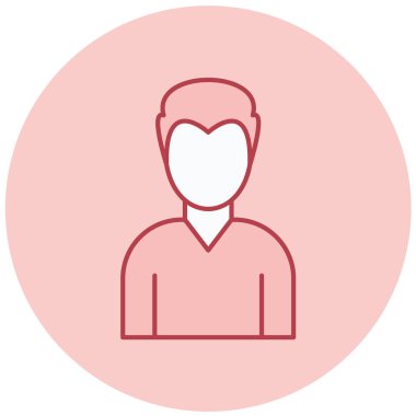 man simgesi vektör illüstrasyonu