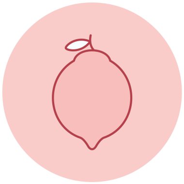 limon düz vektör simgesi