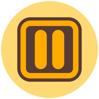 Dur. Web simgesi basit illüstrasyon