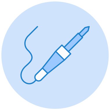 Lehim demir simgesi, basit tasarım vektör çizimi