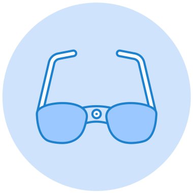 Gözlük. Web simgesi basit illüstrasyon