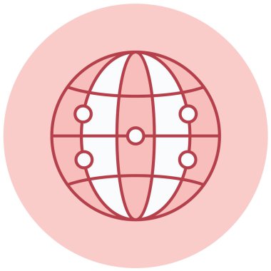 küresel ağ. Basit resimleme