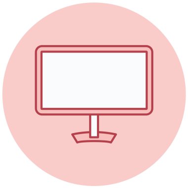 Bilgisayar. Web simgesi basit illüstrasyon