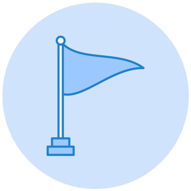 Bayrak. Web simgesi basit tasarım