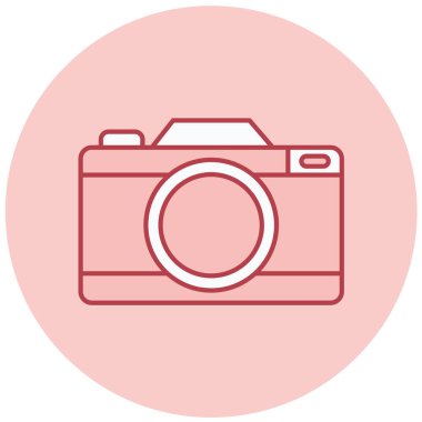 Kamera. Web simgesi basit illüstrasyon