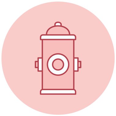 Yangın musluğu. Basit illüstrasyon