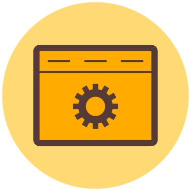 Ayarlama. Web simgesi basit illüstrasyon