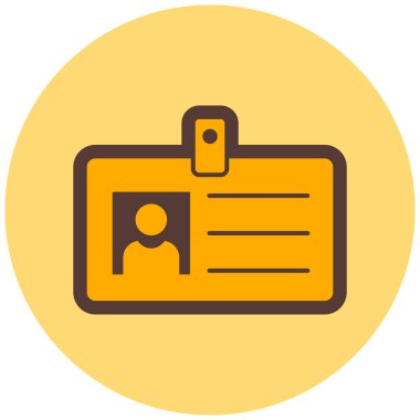 Kimlik kartı. Basit resimleme