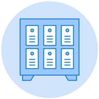 Çekmeceler. Web simgesi basit illüstrasyon