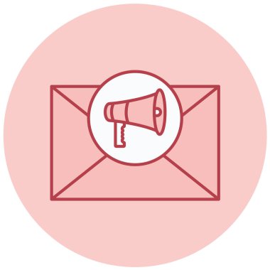 Posta modern simgesinin vektör illüstrasyonu