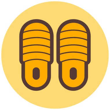 Terlikler. Web simgesi basit illüstrasyon