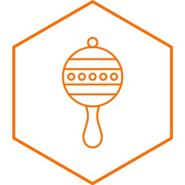 bebek çıngırak ikonu. vektör illüstrasyonu