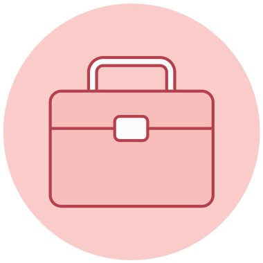 Çanta. Web simgesi basit illüstrasyon