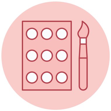 Kalem. Web simgesi basit illüstrasyon