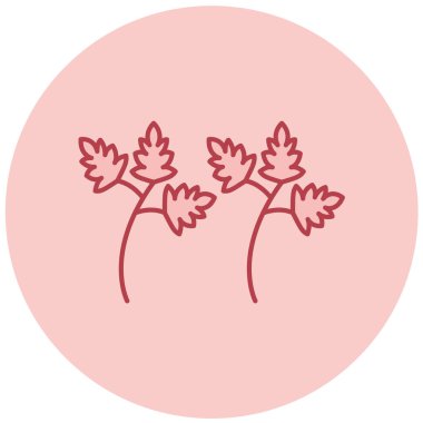 Bitki. Web simgesi basit illüstrasyon 