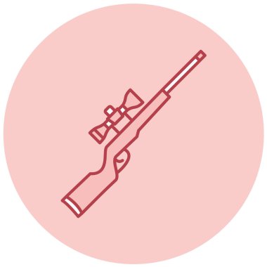 Askeri silah ikonu. vektör illüstrasyonu