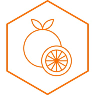 Gölgeli greyfurt simgesi. vektör illüstrasyonu