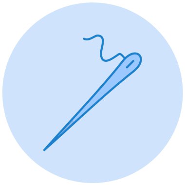 İğne simgesi, basit tasarım vektör çizimi