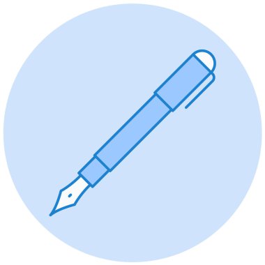 Kalem. Web simgesi basit illüstrasyon