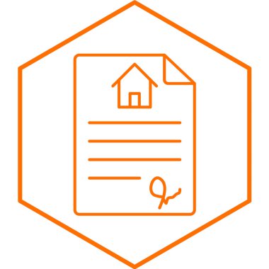 Emlakçı simgesi vektör illüstrasyonu