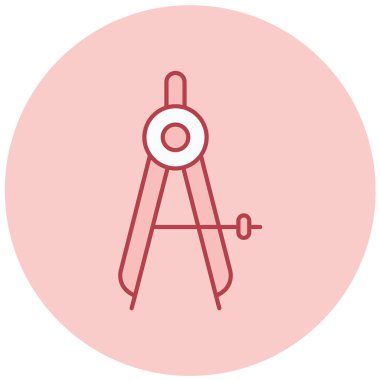 Pusula. Web simgesi basit illüstrasyon